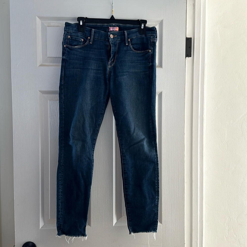 Mother Denim Looker Ankle Fray: Girl Crush